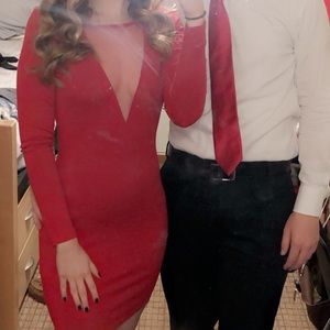 3/$15 Red Body Con Dress